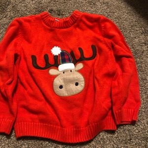 Boy reindeer sweater j. Khaki